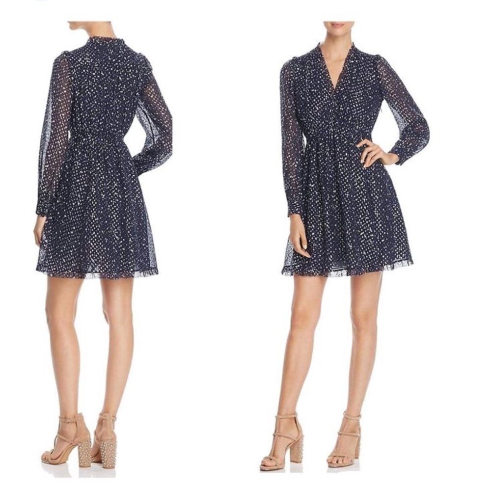 Kate Spade Navy and White Long Sleeve Dress - Picture 6 of 7